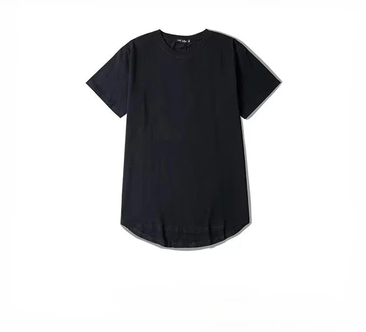 2026 MRMT High Street Arc Hem Mens T Shirt High Quality Cotton Men T-Shirt Lengthened Over Size Man Tops Tees For Male Tshirt