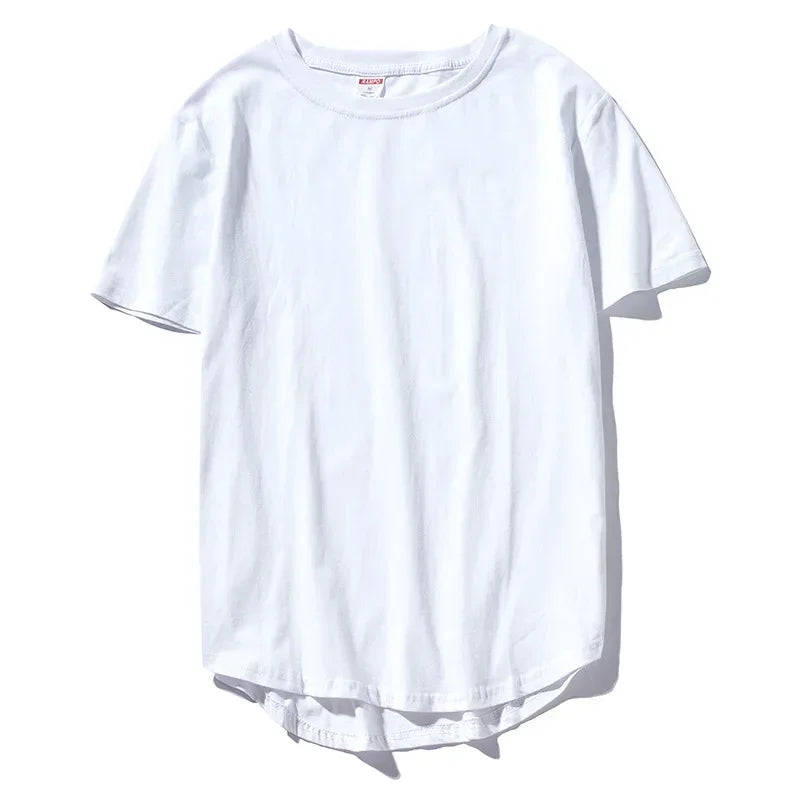 2026 MRMT High Street Arc Hem Mens T Shirt High Quality Cotton Men T-Shirt Lengthened Over Size Man Tops Tees For Male Tshirt