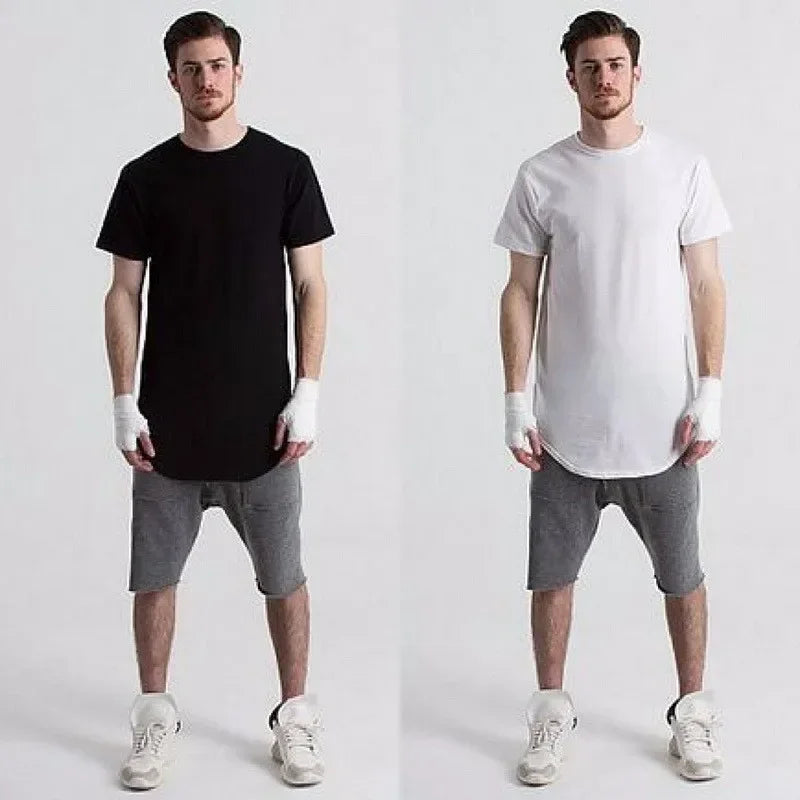 2026 MRMT High Street Arc Hem Mens T Shirt High Quality Cotton Men T-Shirt Lengthened Over Size Man Tops Tees For Male Tshirt