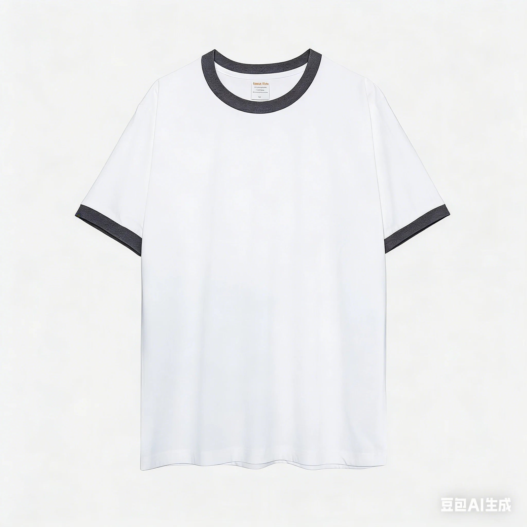 230G Heavy Cotton Contrasting Men T-shirt Short-sleeved Splicing Men's T shirt Youth Bottoming Tops Tees Shirt