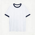 230G Heavy Cotton Contrasting Men T-shirt Short-sleeved Splicing Men's T shirt Youth Bottoming Tops Tees Shirt
