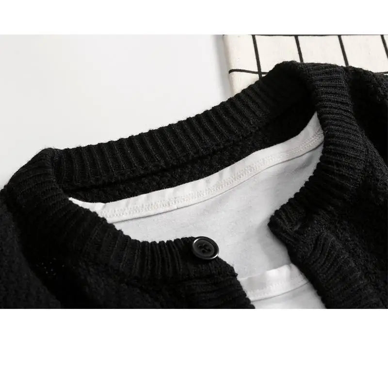 2026 New Men's Sweater Jackets Knitted Cardigan Heavy Overcoat for Male Warm Thick Sweaters Men Sweater Man Clothing