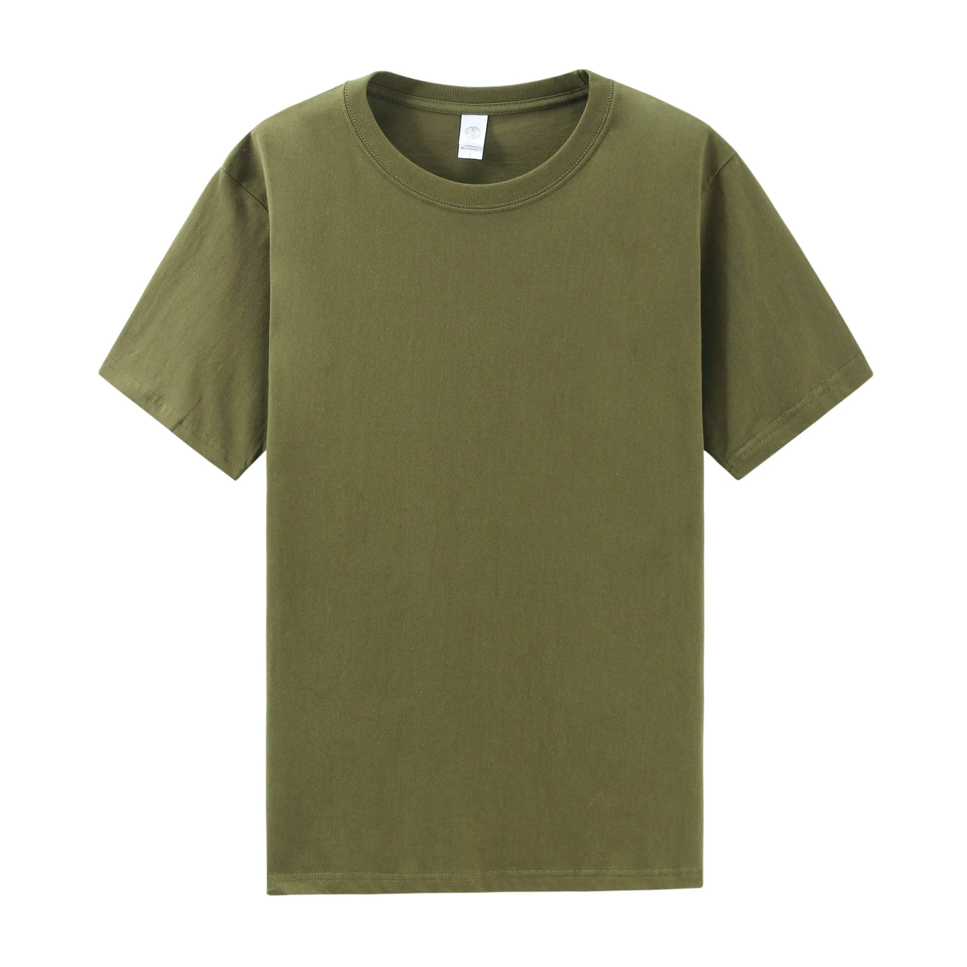 Heavy 210g Cotton Breathable Round Neck Short-sleeved T-shirt Loose Summer Men's Top Tees