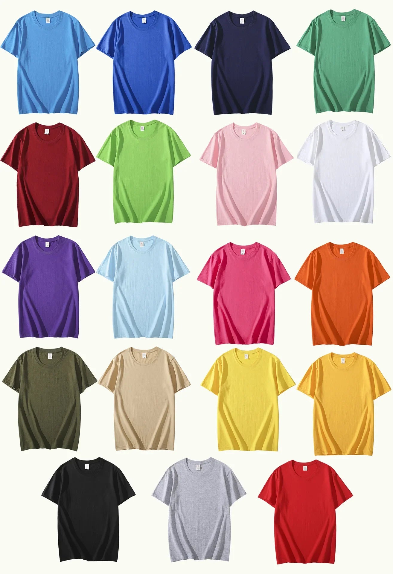 2026 New Cotton Men's T-shirt Short-sleeve Man T shirt Short Sleeve Pure Color Men t shirt T-shirts For Male Tops