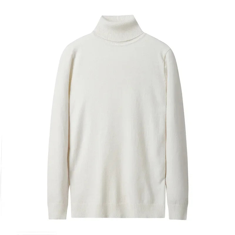 2026 New Men's Knitwear Sweater Korean Men's Sweater Pullover Long Sleeve Fashion Urban High Collar Trend