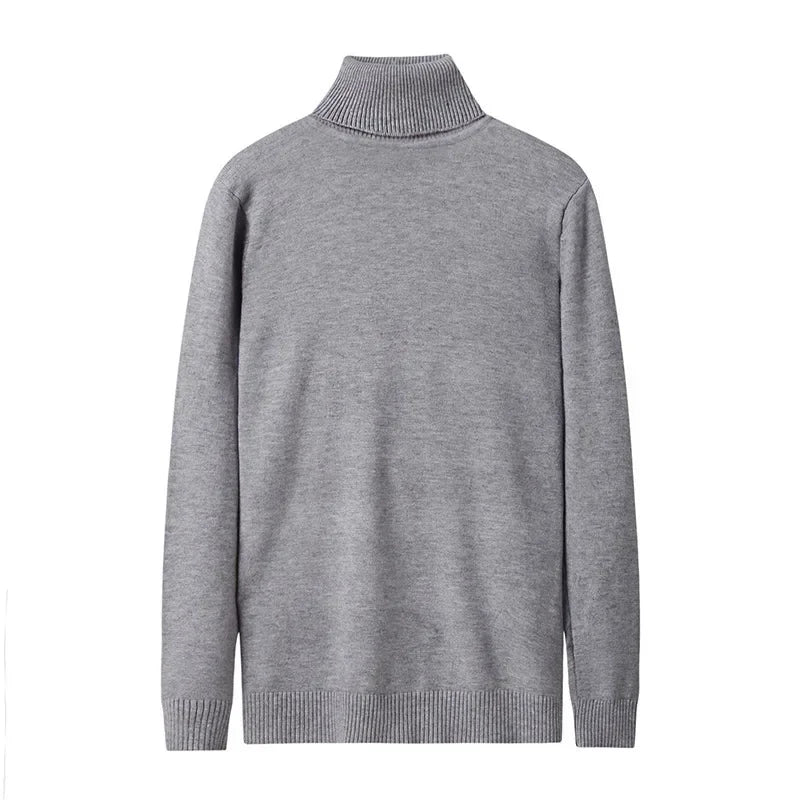 2026 New Men's Knitwear Sweater Korean Men's Sweater Pullover Long Sleeve Fashion Urban High Collar Trend