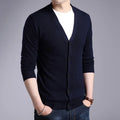 2026 Men's Sweater Jacket Knitted Long Sleeve Overcoat for Male Cardigan Sweater Jacket Clothing