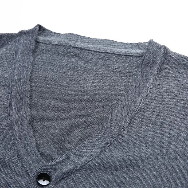 2026 Men's Sweater Jacket Knitted Long Sleeve Overcoat for Male Cardigan Sweater Jacket Clothing